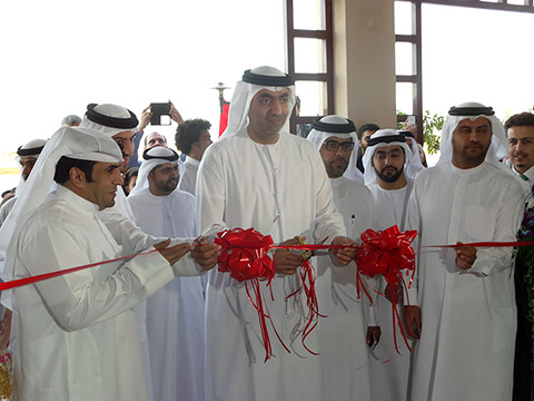 HH Sheikh Ahmed bin Saqr Al Qassimi bei der Eröffnung