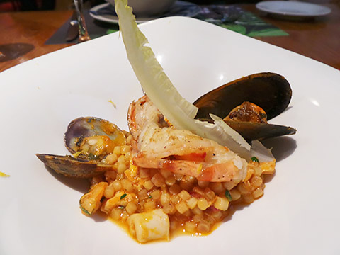 Sardische Fregola mit Seafood