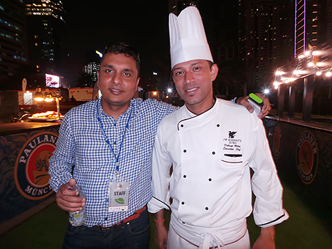 Bhavesh Rawal mit Chef Debrup Mitra