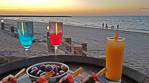 Drinks am Strand