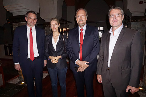 Moritz Kerler mit Tochter, Günter Rauer und Felix Neugart