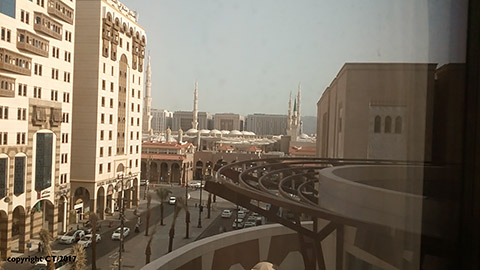 Blick aus Hotel in Medinah