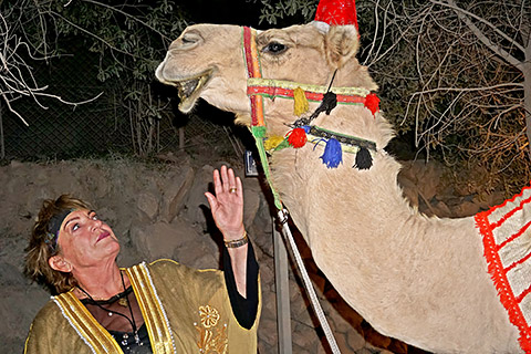 Uschi mit Kamel