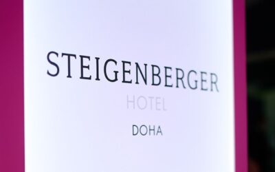 Ein Fan-Hotel in Doha