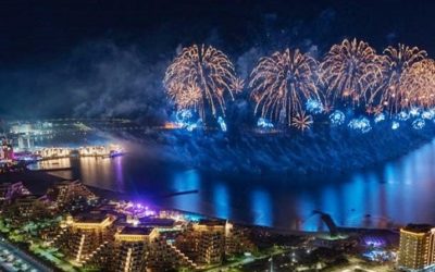 Hoffnung und Zuversicht beim Feuerwerk in Ras Al Khaimah