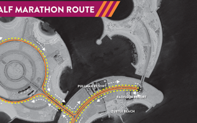 Strecken für den Halbmarathon von Ras Al Khaimah